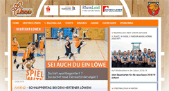 Desktop Screenshot of hertener-loewen.de
